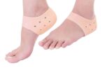 Purastep Silicone Gel Heel Pad Socks for Pain Relief - 1 Pair (Beige, Free Size) - Image 2
