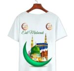 Regular Fit Fleece Cotton Round T-Shirt Regular Fit Fleece Cotton Round T-Shirt Muslim Logo Kids Tshirt Trendy Unisex Style - Image 2