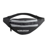 Roxx Waist Bag – Compact, Lightweight, and Practical Belt Bag for Travel & Sports (Black,Light Grey) - Image 2