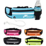 Running Belt with Phone Holder | Running Waist Pack for Phones, Headphones and Water Bottle | Waterproof Running Belt for Women and Men, Yellow, One Size Fits All - Image 2