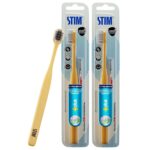 STIM Plus Toothbrush | 4,500+ Ultra-Soft Bristles | Tapered Tips for Sensitive Teeth | Gentle on Gums & Enamel | Adults | Mixed Colors | Toothbrush + Interdental Brush (Pack of 2) - Image 2