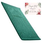 Sacred Artisans Prayer Mat with Thick, Padded, Plush Foam | Soft Velvet Muslim Prayer Rug for Salah & Islamic Gift for Ramadan, Eid, Hajj or Travel (Paradise Green) - Image 2