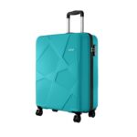 Safari Pentagon Pro 8 Wheels 55Cm Cabin Trolley Bag Hard Case Polypropylene, 360º Wheeling Carry On Luggage for Men & Women, Travel Suitcase, Cyan - Image 2