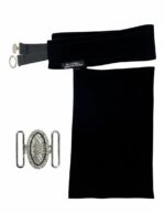 Saudi Naqab |Bedoon Prince Black Niqab for Women with Stylish Nose Piece| Modest Islamic Wear Hijab Face Cover for Dubai Style Abaya & Burkha - Image 2