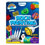 Skillmatics Rock Painting Kit - Mess-Free Art & Craft Activity for Girls & Boys, Craft Kits & Supplies, DIY Creative Activity, Gifts for Kids Ages 4, 5, 6, 7, 8, 9, 10, 11, 12, Multicoloured - Image 2