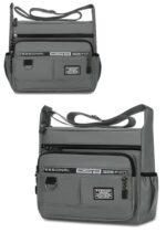 Sling Bag For Men, Polyester Crossbody Bag Small Messenger bag For Men & Women | Shopping, Travel & Business Trip Use Document Organizer Messenger Bag – 5 Pocket With Zipper - Image 2