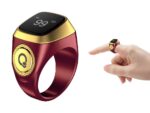 Smart Ring Tasbih Counter for Muslim Islamic Prayer - Digital Electronic Tally Zikr Ring (Brown, 18mm) - Image 2