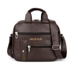 Storite 8 Inch Stylish Small PU Leather Sling Cross Body Travel Office One Side Shoulder Bag for Men Women (25 x 11 x 20 Cm) - Image 2