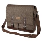 Storite Laptop Messenger Bag for Men & Women – Water-Resistant Office Shoulder Bag with Multiple Pockets, Adjustable Strap & Leatherette Detailing (26 x 7.5 x 34 cm) - Image 2