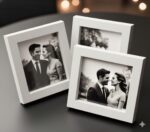 Stuthi Arts Photo Frame, 3x3 Inch, Square Picture Frame with Stand, Table Top Display, Matte Finish, Wood Material (White, 3x3 inch) - Image 2