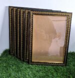 Stuthi Arts Set of 6 A4 Size Photo Frames (8.3 x 11.7 inches) with Stylish Pattern, Wall Hanging Frames for Certificate, Photos and Art (6, Golden Brown) - Image 2