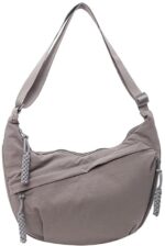 Stvin Crossbody Travel Sling Bags for Women and Men, Crescent Shoulder Purse Bag with Zipper & Adjustable Strap, Half - Moon Shaped Waist Bag, Unisex Chest Bag - Nylon Fabric - Image 2