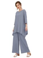 TADKEE Womens Striped Polyester Co-ord set - Image 2