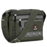 TULMAN Canvas Sling Cross Body Travel Office Business & College Messenger One Side Shoulder Bag Multi Pocket Sling Bag for Men & Women - 30 x 13 x 26 CM - Image 2