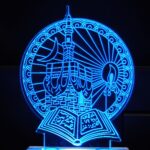 Talgo Islamic MASJID Quran 3D Optical Illusion Acrylic Night Lamp, RGB Multicolor LED Plug n Play Night Light, Office Light, Picture Day Light, Best for Gift - Pack of 1 (nSD0106, 7 CM) - Image 2