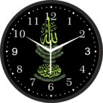 Tashi Enterprises 10X10-inch Plastic & Glass Wall Clock for Living Room | Analog Clocks |Black Frame | WCTN_Islamic Clock_Clock_2 Clock_2 - Image 2