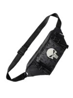 The Souled Store Marvel Punisher Utility Gear Fanny Pack Crossbody Sling Bag 4L Spacious Durable PU with Adjustable Strap Travel Daily Use Waist Bag for Men and Women - Image 2