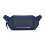 United Colors of Benetton Unisex Waist Pouch Noir - Navy | Sling with Hidden Zipper Pocket | Waist Bag with Adjustable Strap for for Travel and Daily Essentials | Stylish Crossbody Travel Fanny Pack - Image 2
