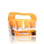 VLCC Pedicure - Manicure Hand & Foot Kit - 150g + 60ml | Remove Dirt, Impurities & Dead Skin Cells | Softens and Nourishes Hand and Feet | Combo of Oil, Cleanser, Scrub, Cream, Anti tan pack. - Image 2