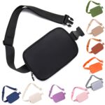 WITROMAN Belt Bag for Women, Black, Large, Everywhere Belt Bag Fanny Pack Crossbody Bags, Waist Packs with 3 Pockets - Image 2