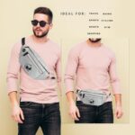 WORLD STAR Waist Bag for Men & Women | Fanny Pack for Men | Trendy Mobile Waist Pouch Pocket Bag for Girls and Boys | Waterproof Hip and Side Bags for Outdoor Hiking Travel (Light Grey) - Image 2