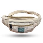 Waist Bag for Men & Women | Adjustable Belt Bag Hemp Fanny Pack | Travel Running Hiking Outdoor Crossbody Chest Sling | Eco-Friendly Lightweight Waist Bag with Multiple Zipper Pockets - Image 2