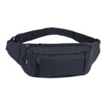 Waist Pack Bag Fanny Pack for Men & Women with Adjustable Strap for Outdoors Workout Traveling Casual Hands-Free Wallets Running Hiking Cycling (Black) - Image 2