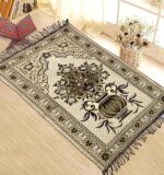 Weavers Villa Prayer Mat/Aasan/Meditation Mat/Multipurpose Velvet Rug Mats [Size: 70cm X 110cm] - Image 2