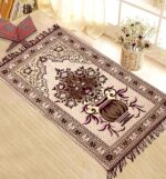 Weavers Villa Prayer Mat/Aasan/Meditation Mat/Multipurpose Velvet Rug Mats.. [Size: 70cm X 110cm] - Image 2