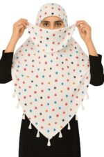 Weavers Villa Women's Cotton Floral Printed Face Cover Scarf | UV Protection, Breathable Fabric | Reusable Hijab Style Shield for Sun, Dust & Pollution - Image 2