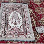 Weinbux Foldable Pocket Size Travel Prayer Mat Foldable Prayer Rug with Pocket Sized Bag Mat - Zipper Style (Multicolor) - Image 2