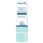 WishCare Niacinamide Oil Balance Fluid Sunscreen SPF 50 PA++++ In-Vivo Tested | 8Hrs+ SPF Protection | Lightweight, Matte & No White Cast | Sunscreen SPF 50 For Oily Skin, Sensitive, Dry & Combination Skin | For Women & Men | 50 ml - Image 2