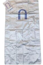 ZOOBERAY Portable Travel Prayer Mat/Sustainable/Eco-Friendly Travel/Pocket Size Premium Silver Salah Safri Water Proof Prayer Mat, Travelling Pocket Friendly Janamaz Pack of 1/ Polyester Rug - Image 2