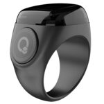 iQIBLA Smart Tasbih Zikr Ring, Muslim Prayer, Prayer timing reminder, OLED display, Tasbih Counter, Smart Ring, Wearable Technology, Waterproof (Black, 22mm) - Image 2