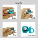 (Pack of 1) Digital Finger Counter with LCD Display – Portable Mini Tasbeeh Tally Counter, One Size Adjustable Ring, Max Count 99999, Battery Operated - Image 4