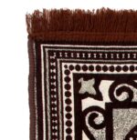 AAZEEM Velvet Aasan Mat | Meditation Prayer Carpet Mat | Brown, 60 cm x 60 cm - Image 5
