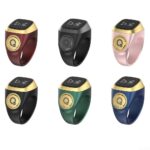 IQ-ibla Smart Zikr Ring Prayer Ring Smart Counter Smart Ring Waterproof Prayer Time Vibration Display Digital Azan Alarm Clock for Most People(18mm Black) - Image 3