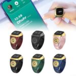 IQ-ibla Smart Zikr Ring Prayer Ring Smart Counter Smart Ring Waterproof Prayer Time Vibration Display Digital Azan Alarm Clock for Most People(18mm Black) - Image 6