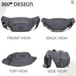 Kraptick Premium Unisex Waist Bag for Men and Women - Stylish Hip Bag, Fanny Pack, Travel Money Belt (Green) - Image 5