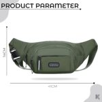 Kraptick Premium Unisex Waist Bag for Men and Women - Stylish Hip Bag, Fanny Pack, Travel Money Belt (Green) - Image 6
