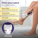 Lifelong Callus Remover for Feet Electronic |Foot Scrubber for Dead Skin |2Hr Runtime, 3Speeds|Rechargeable Hard Skin Cleaning Machine, Feet Cleaner, Heel Peeler, Crack Heel Repair|Foot Care Products - Image 6