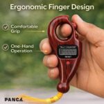 PANCA Digital Finger Tally Counter for Jaap & Mantra Counting | Adjustable Ring Clicker with Reset Button | Portable Handheld Counter for Prayer, Meditation, Sports - Image 3