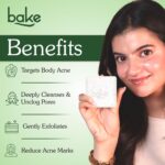 BAKE 2% Salicylic Acid Soap (2 pcs) Scrub Treatment with Niacinamide for Body & Back Acne, Reduces Strawberry Legs | Fades Dark Spots | Non Drying Formula | Soap For Men & Women | 100g x 2 (100 g (Pack of 2)) - Image 3