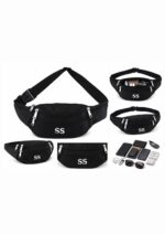 Waist Bag for Men & Women – Unisex Crossbody Chest & Fanny Bag with Adjustable Strap, Strong Stitching & Sturdy Zippers, Lightweight Travel Pouch for Hiking, Running & Daily Use (Black) - Image 5