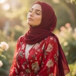 Georgette Hijab for Women - Premium Lightweight Headscarf, Soft Flowy Solid Colour Scarf for Daily Wear & Modest Fashion, 70x200 cm, Breathable All-Season Muslim Head Cover - Image 6