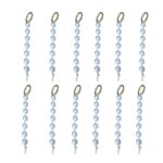Tasbeeh Pack of 12 | 7 Beads Tasbih for Muslim | White Pearl Zikr Tasbeeh for Hajj Umrah | Mini Tasbi for Travel & Car Hanging - Image 3