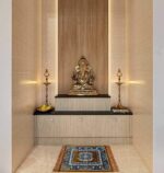 Prayer Aasan/Mat Traditional Design Velvet Aasan | Meditation Prayer Carpet Mat | Pooja Aasan Mat | Multipurpose Premium Velvet Rug Mat Pack of 2-Blue, Brown - Image 3