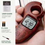 Islamic Prayer Time and Athan Sound Reminder Digital Tasbih Counter, Full Azan Clock for USA and Worldwide, Portable - Dark Brown - Image 9