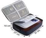 DARKNESS Oxford Shock-Proof&Waterproof Document Bag with Safe Code Lock,Multi-Layer Storage Pouch Credential Bag Diploma Storage Important Document&File Pocket with Separator (Multicolour) - Image 4