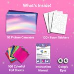 Skillmatics Foil Fun - Unicorns & Princesses, No Mess Art for Kids, Craft Kits & Supplies, DIY Creative Activity, Travel Toys, Gifts for Ages 4, 5, 6, 7, 8, 9 - Image 4